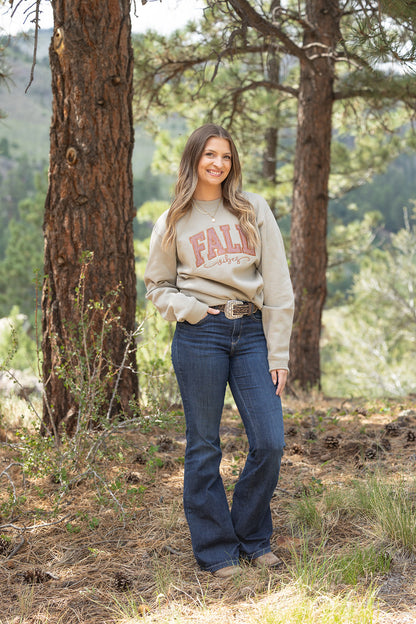 FALL Vibes Gingham Sweatshirt